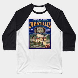 Abatilles Arcachon France Vintage Poster 1920 Baseball T-Shirt